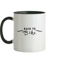 Lade das Bild in den Galerie-Viewer, Back to BIKE - Tasse zweifarbig - Outdoorherz
