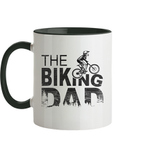 Lade das Bild in den Galerie-Viewer, The Biking DAD black - Tasse zweifarbig
