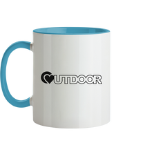 Lade das Bild in den Galerie-Viewer, Outdoorherz Logo free - Tasse zweifarbig - Outdoorherz
