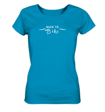 Lade das Bild in den Galerie-Viewer, BACK TO BIKE SCHWARZ - Ladies Organic Shirt - Outdoorherz
