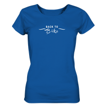 Lade das Bild in den Galerie-Viewer, BACK TO BIKE SCHWARZ - Ladies Organic Shirt - Outdoorherz
