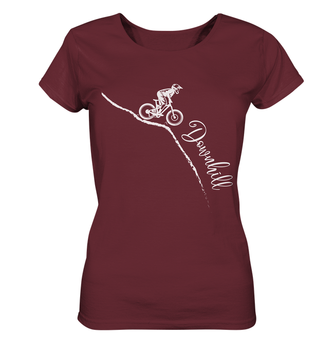 Downhill weiß - Ladies Organic Shirt - Outdoorherz