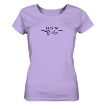 Lade das Bild in den Galerie-Viewer, Back to Bike Black - Ladies Organic Shirt - Outdoorherz
