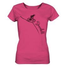 Lade das Bild in den Galerie-Viewer, Downhill black - Ladies Organic Shirt - Outdoorherz
