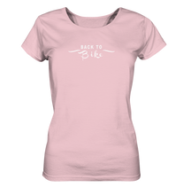 Lade das Bild in den Galerie-Viewer, BACK TO BIKE SCHWARZ - Ladies Organic Shirt - Outdoorherz
