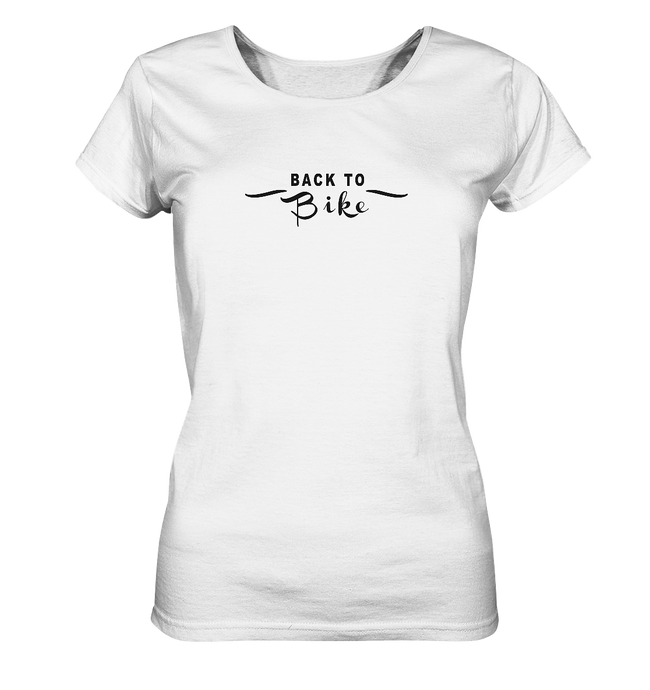 Back to Bike Black - Ladies Organic Shirt - Outdoorherz