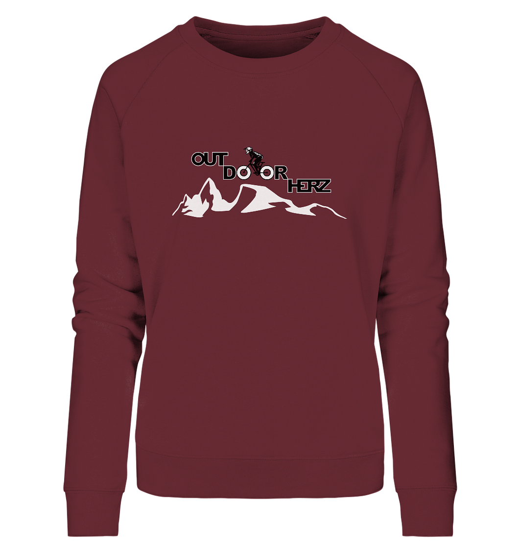 Outdoorherz Bikerlogo - Ladies Organic Sweatshirt - Outdoorherz