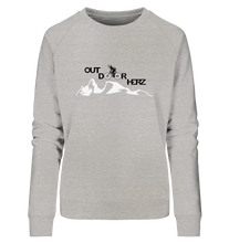 Lade das Bild in den Galerie-Viewer, Outdoorherz Bikerlogo - Ladies Organic Sweatshirt - Outdoorherz
