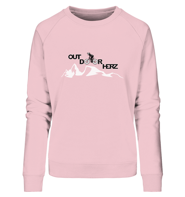 Outdoorherz Bikerlogo - Ladies Organic Sweatshirt - Outdoorherz