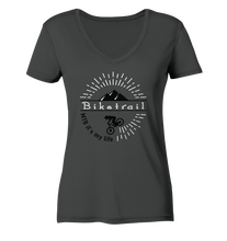 Lade das Bild in den Galerie-Viewer, MTB it´s my life - Ladies Organic V-Neck Shirt - Outdoorherz
