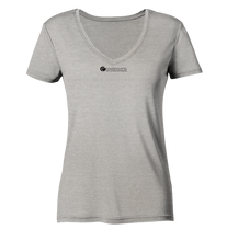 Lade das Bild in den Galerie-Viewer, Outdoorherz Logo free - Ladies Organic V-Neck Shirt - Outdoorherz
