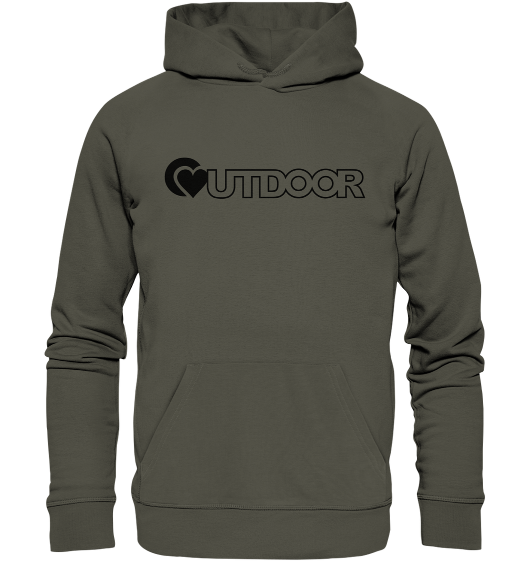 Outdoorherz Logo free - Organic Basic Hoodie - Outdoorherz