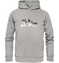 Lade das Bild in den Galerie-Viewer, Outdoorherz Bikerlogo - Organic Basic Hoodie - Outdoorherz
