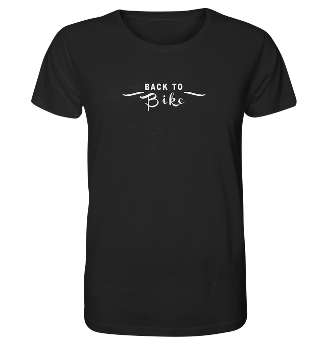 BACK TO BIKE SCHWARZ - Organic Shirt - Outdoorherz