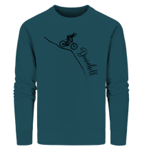 Lade das Bild in den Galerie-Viewer, Downhill black - Organic Sweatshirt - Outdoorherz
