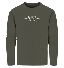 Lade das Bild in den Galerie-Viewer, BACK TO BIKE SCHWARZ - Organic Sweatshirt - Outdoorherz
