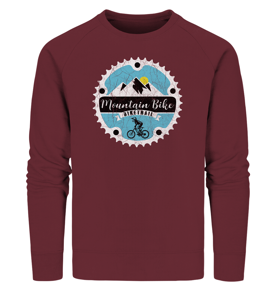 MTB-Ritzel weiß - Organic Sweatshirt - Outdoorherz