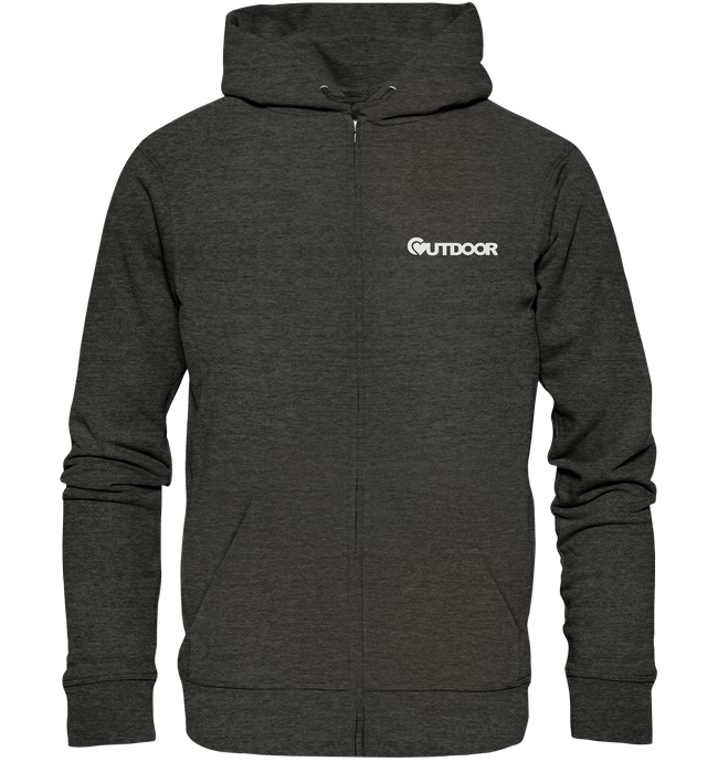 Outdoorherz beidseitiges Logo - Organic Zipper - Outdoorherz