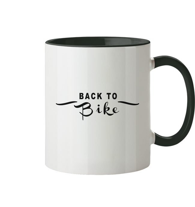 Back to BIKE - Tasse zweifarbig - Outdoorherz