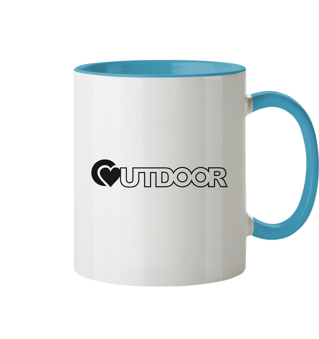 Outdoorherz Logo free - Tasse zweifarbig - Outdoorherz